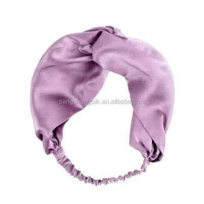 China Pure Silk Hair Band Solid Color Custom Beauty Accessories for sale