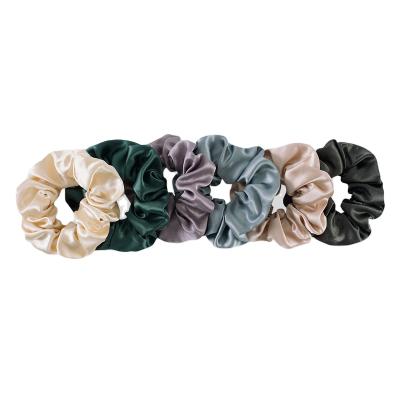 China 2021 hot sale high quality custom made eco-friendly 100% pure silk scrunchie eco friendly for girl hair gitf wrapper for sale