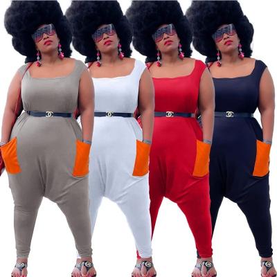 China XUYA Anti-Wrinkle Custom Workout Overalls For Women With Pocket Plus Size Women Overalls for sale