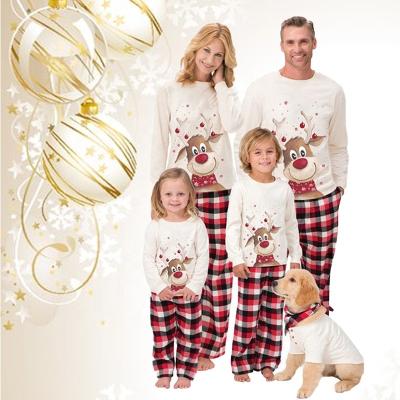 China XUYA Christmas family pajamas cotton high quality QUICK DRY sublimation mommy and me new christmas pajamas for sale