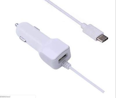 China New Yazui 5v2.1a Type-C Quick Charger QC3.0 Cable Car USB Cable Car Charger OEM for sale