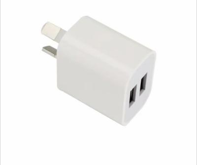 China QC3.0 5v2.1a Dual USB Australian Standard Charger SAA Certified 5v2.1a Dual Port Australian Standard Power Adapter for sale