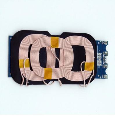 China Mobile Phone Custom 3 Coils Wireless Charger Transmit PCB For Samsung And iPhone for sale