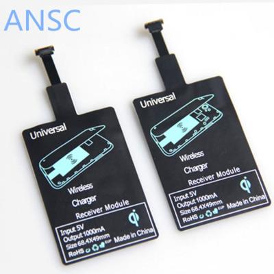 China 2019 New Mobile Phone Mobile Phone Qi Wireless Charger Receiver Card Universal Wireless Charger Receiver for sale