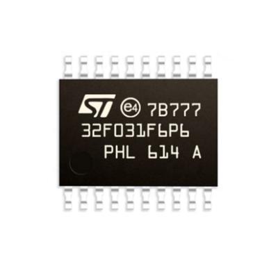 China New and original network communications STM32F031F6P6 TSSOP-20 electronic components in stock integrated circuit for sale