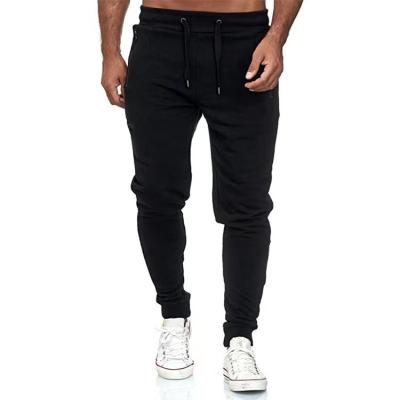 China New Men's Big Size Solid Color Fashion Breathable Casual Sports Zipper Jogging Pants for sale