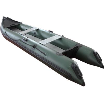 China Professional PVC Tarpaulin Wholesale Manufacturers Water Sport Canoe 1 - 3 Person Canoe Inflatable Fishing Kayak for sale