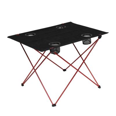 China Portable Outdoor Folding Oxford Cloth Folding Camping Picnic Table With Aluminum Frame for sale