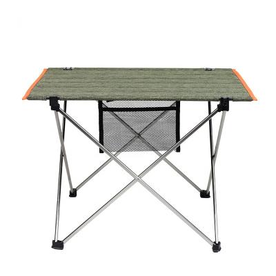 China Lightweight Aluminum Frame Table Backpack Folding Mini Camping Picnic Table for sale