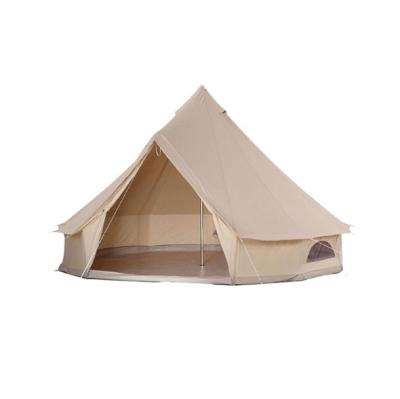 China Camouflage/Field Game Supply 5 Person New Use Cotton Canvas Pop Up Bell Tent For Outdoor Camping for sale