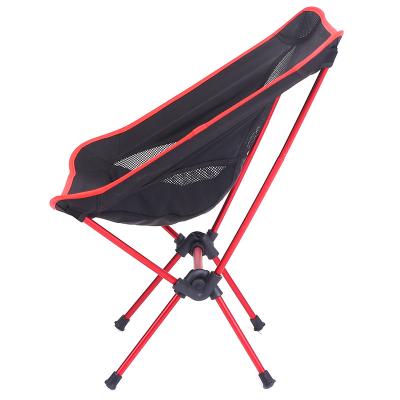 China Fashionable Oxford Aluminum Alloy Portable Fabric Backrest Outdoor Folding Leisure Beach Convenient Camping Chair for sale