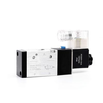 China Industrial tooling pneumatic control directional solenoid valve with 2way 3 position air source drive top maker 3V210-08 for sale