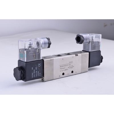 China General Stainless Steel Double Head 316 Spool Pneumatic Control 24VDC Compressed Air Operate Solenoid Valve Manufacturer for sale