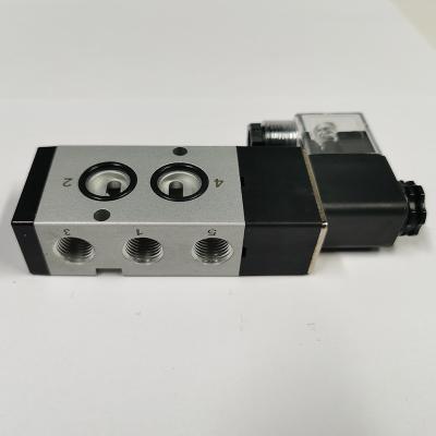 China General 4V Series 5/2 Way Pneumatic Control Solenoid Aluminum Directional Control Valve 1/4