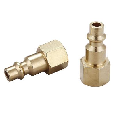 China Pneumatic Adapter UPF20 Pneumatic Tube Fitting Quick Coupler Plug Brass For Pipe Fittings System for sale