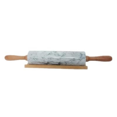 China Sustainable high quality marble pin with wooden handle for sale