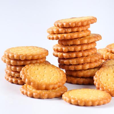 China Small Round Cheap Crispy Biscuit Japanese Style Biscuits Low Salt Chinese Snack Biscuits for sale