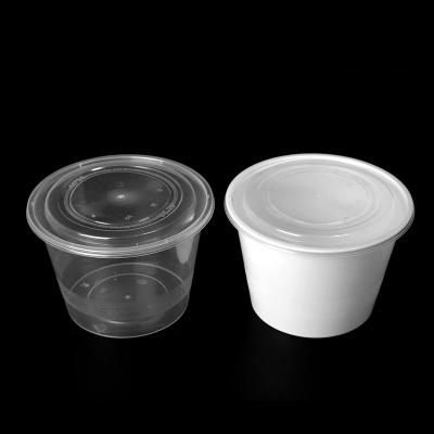 China 1750ml 1500ml PP Disposable Microwave Plastic Salad Takeout Disposable Soup Bowl With Lid for sale