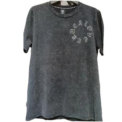 China Factory sale various widely used anti-pilling acid washed t-shirt men's short sleeve top for sale