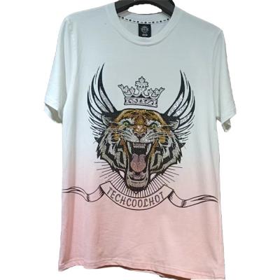 China Factory Sale Various Tie Anti-pilling Dye T-shirt Widely Used Men's Short Sleeve Top for sale