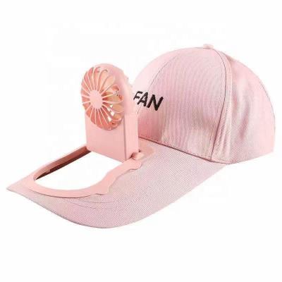 China 2021 Fashion Car 2021 Fashion Electric Fan Hats Summer Sports Rechargeable Hot Portable Fan Sun Hat With Fan for sale