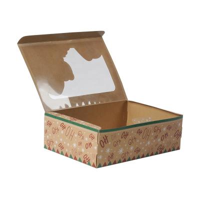 China Disposable Window Cake Box12 X 12 X 8 Inch Christmas Boxes for sale