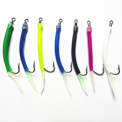 China Fishing 30122 stainless steel hooks with different colors for catching eel fish for sale