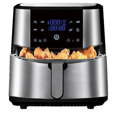 China Hotel 8L 1800W Digital Hot Deep Fryer Oil Free Air Oven Cooker Preheat and Shake Booster Steamer for sale