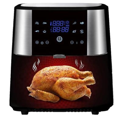 China Hotel 1800W 8 Liter XXL Deep Fryer Non Stick Smart Basket Digital Air Fryer Electric Oven for sale