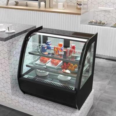 China Single-temperature table top refrigerator for mini countertop fridge display sushi display cupcake top drinks fridge for sale