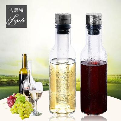 China Quick Decanter Chilled Wine Decanter with Cooler Bottle Stick Wine Glass Decanter Champagne Decanter for sale