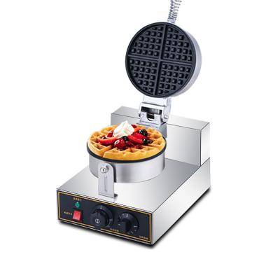 China Electric Commercial Waffle Machine Ice Cream Cone Single/Double Head Adjustable Thermostat Commercial Waffle Iron Plates Hotel Kitchen Equipment Maker Waffle for sale