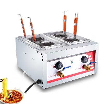 China Dining Kitchen Cooking Machines Commercial Pasta Cooker Convection Worktop 4 Baskets Noodle Pasta Cooker For Hotel for sale