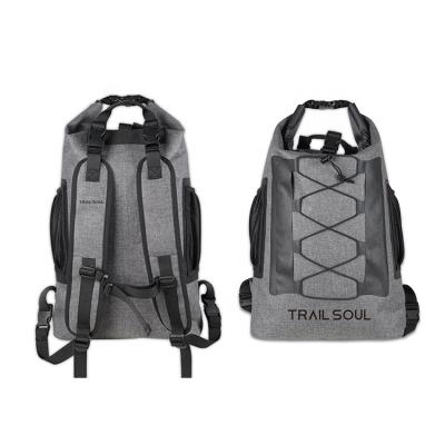 China Custom light weight waterproof 600D TPU roll-top logo factory direct sales floating waterproof dry bag backpack for sale