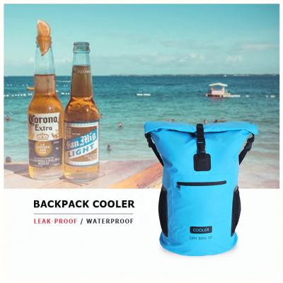 China Durable Shoulder Straps Waterproof Dry Bag Cooler Roll Office Insulated Cooler Backpack for sale