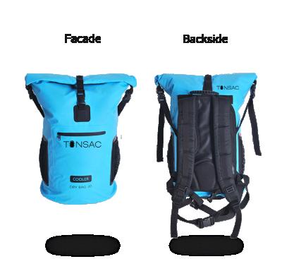 China Backpack Style Waterproof High Quality Cooler Most Popular Rolltop 500D PVC Foam Insulated Backpack Cooler Bag for sale