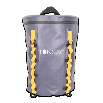 China Mesh Pockets On Sides Premium Quality TPU Watersports Material Waterproof Storage Bag With Zipper SIP Deck Dry Bag for sale