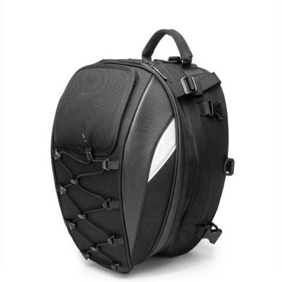 China Durable Waterproof Motorcycle Tail Bag Motorcycle Rear Seat Bag Multifunctional Motorcycle Helmet Backpack for sale