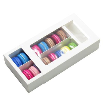 China High Quality Fancy Handmade Window Box Coated Paper Gift Boxes With PVC Window For Candy/Cake/Soap/Cookie/Cupcake Display Box for sale