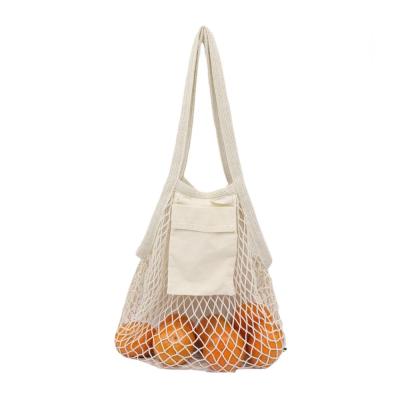 China Cotton Tote Mesh Shopping String Bag For Durable Casual Reusable Organic Package for sale