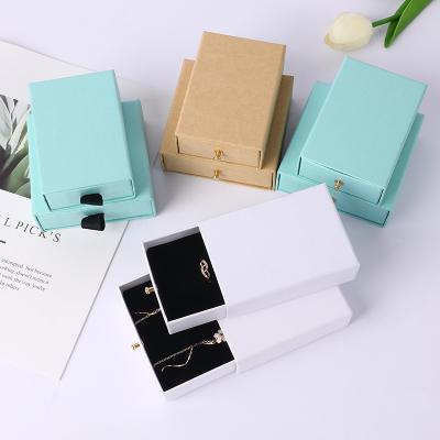 China High Grade Small Cardboard Handmade Jewelry Storage Packaging Paper Jewelry Box With Foam Or Sponge Insert for sale