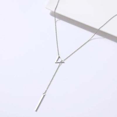 China 2021 NEW ARRIVALS FASHIONABLE New Arrivals Moon Star Stainless Steel Double Pendant Long Chain Necklace for sale