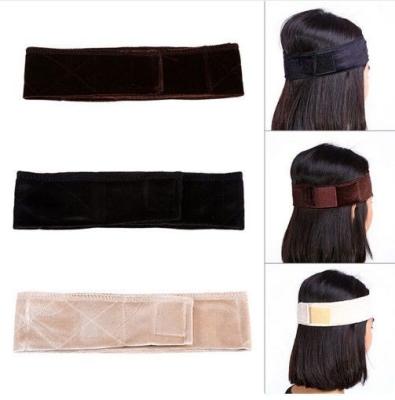 China Fashion Women Velvet Wig Grip Headband Comfort Head Hair Band Girl Yoga Sport Adjustable Sweat Band Headband for sale