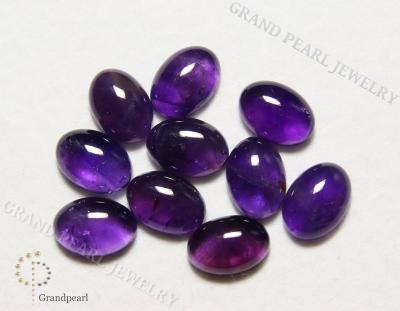 China 14x10mm Oval Cabochon 14x10mm Amethyst for sale