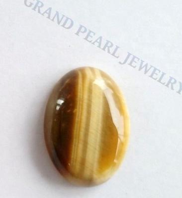 China None Golden Tiger Eye - Cabochon - 25x18mm Golden Tigereye Oval Cabochons - Gemstone Cabochons - Cut Semi-Precious Stones - Gemstones for sale