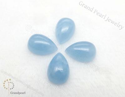 China None Cabochon_Pear blue green 8x12mm - semi-precious stone for sale