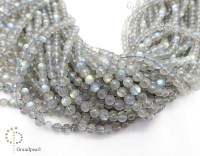 China None Gemstone beads - Labradorite_6mm - smooth round - semi-precious stone for sale