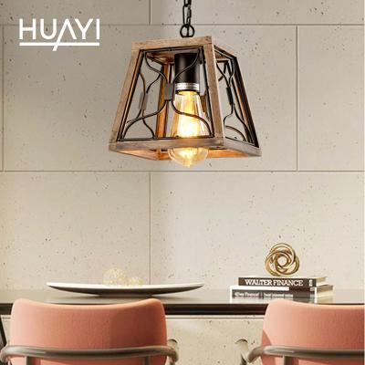 China Wholesale Overseas Hotel Ceiling E26 Indoor Vintage HUAYI Warehouse Decoration Chandelier Pendant Light for sale