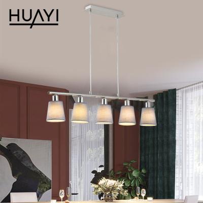 China Wholesale Cheap Modern Iron E14 60w Big Modern Single Chandelier Price HUAYI China Pendant Light for sale