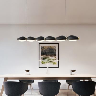 China HUAYI New Model Modern Style Dining Room Villa Decoration LED Aluminum Pendant Light for sale